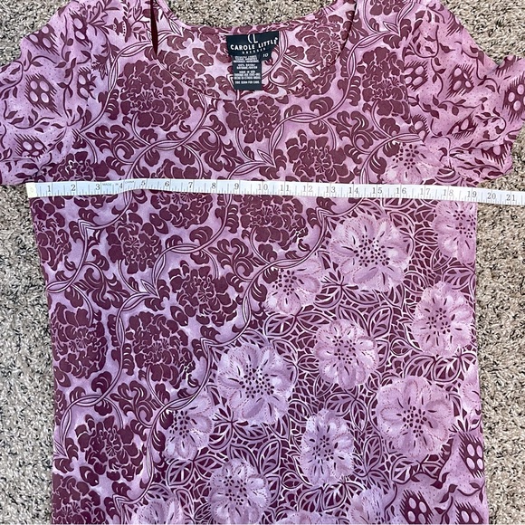 Carole Little | Dresses | Burgundy/Wine Midi Dress Sz 10 - Picture 4 of 7